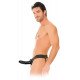 Полый страпон унисекс черного цвета For Him or Her ​Hollow Strap-On - 15 см.