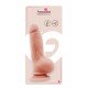 Телесный фаллоимитатор BENDABLE DILDO на присоске - 18 см.