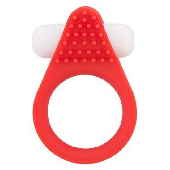 Красное эрекционное кольцо Silicone Stimu-Ring
