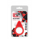 Красное эрекционное кольцо Silicone Stimu-Ring