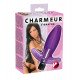 Фиолетовый анальный вибратор Charmeur - 11 см.