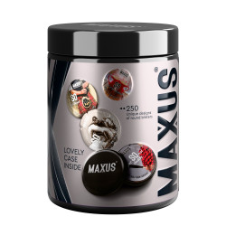 Черные утолщенные презервативы MAXUS Extra Strong с железным кейсом - 15 шт.