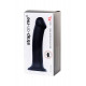 Черный фаллос на присоске Silicone Bendable Dildo XL - 20 см.