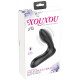 Черная анальная втулка с вибрацией и функцией расширения Inflatable Vibrating Prostate Plug