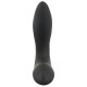 Черная анальная втулка с вибрацией и функцией расширения Inflatable Vibrating Prostate Plug