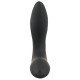 Черная анальная втулка с вибрацией и функцией расширения Inflatable Vibrating Prostate Plug