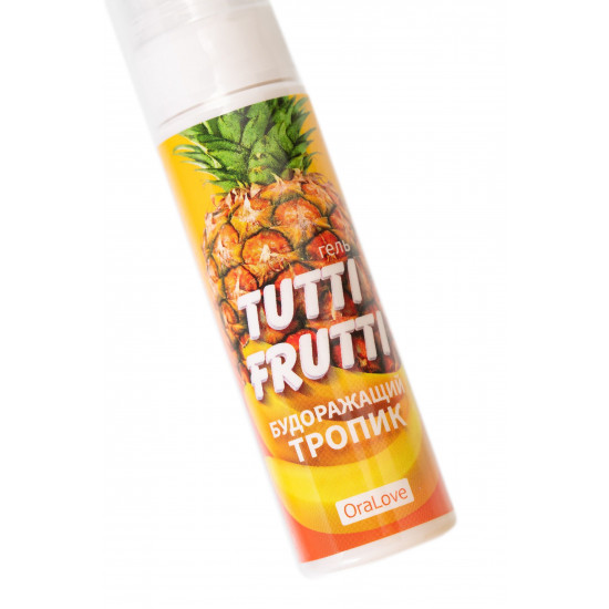 Гель-смазка Tutti-Frutti со вкусом тропических фруктов - 30 гр.