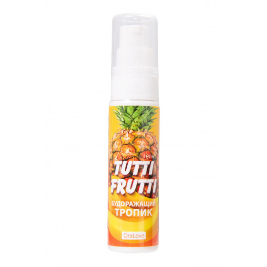 Гель-смазка Tutti-Frutti со вкусом тропических фруктов - 30 гр.
