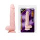 Телесный фаллоимитатор на присоске Super Dildo - 21,5 см.