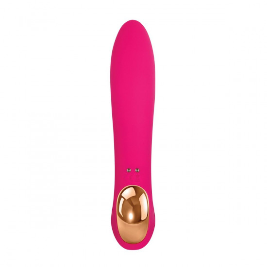 Розовый вибратор с клиторальным отростком Bliss Vibrator - 17,8 см.