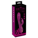 Фиолетовый вибратор 3 Function Vibrator с вращением бусин - 23 см.