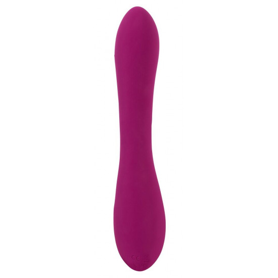 Фиолетовый вибратор 3 Function Vibrator с вращением бусин - 23 см.