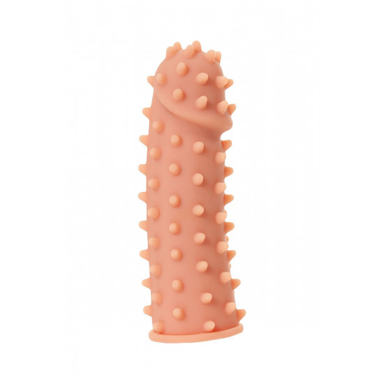 Насадка на фаллос с шипами и бугорками Extreme Sleeve 003 S-size - 12,7 см.