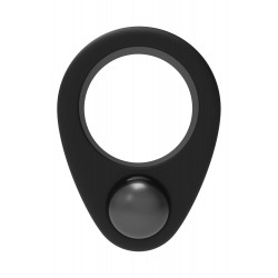 Черное эрекционное кольцо Cockring Single Weight