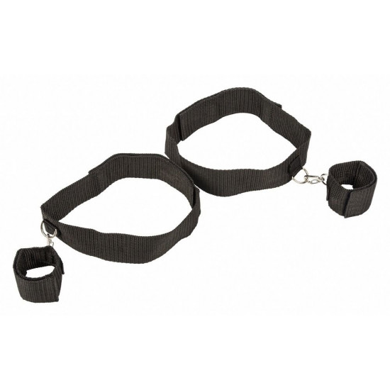 Оковы на цепочке Bondage Collection Thigh and Wrist Cuffs