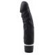 Черный вибратор-реалистик Thick Realistic Dildo - 19,5 см.