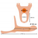 Силиконовый полый страпон на ремнях Silicone Strap-on - 16 см.