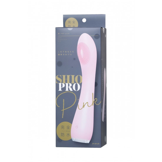 Нежно-розовый вибратор PPP SHIO-PRO - 21 см.