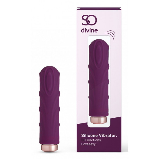 Фиолетовая вибропуля Love Sexy Silky Touch Vibrator - 9,4 см.