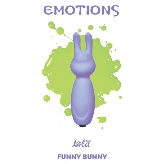 Фиолетовый мини-вибратор с ушками Emotions Funny Bunny Lavender