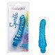 Синий вибратор-реалистик Sparkle Glitter Jack - 18,25 см.