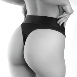 Черные трусики для ношения клиторального стимулятора Panty Lover - size L
