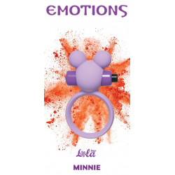 Сиреневое эрекционное виброколечко Emotions Minnie