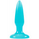 Голубая анальная пробка, светящаяся в темноте, Firefly Pleasure Plug Mini - 8,1 см.