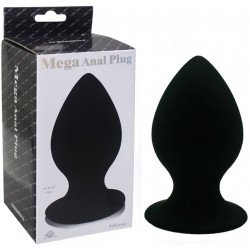 Черный виброплаг с выносным пультом Anal Plug XL - 11,4 см.