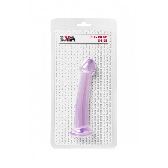 Фиолетовый фаллоимитатор Jelly Dildo S - 15,5 см.