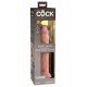 Телесный фаллоимитатор 9  Silicone Dual Density Cock - 25,4 см.