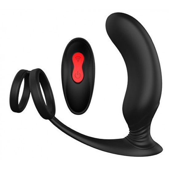 Черный массажер простаты Remote P-Pleaser - 15 см. Черный массажер простаты Remote P-Pleaser - 15 см.