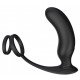 Черный массажер простаты Remote P-Pleaser - 15 см.