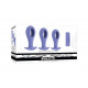Набор из 3 анальных пробок с вибропулей Hole Punch Plug Set