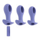 Набор из 3 анальных пробок с вибропулей Hole Punch Plug Set