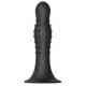 Черный анальный стимулятор NUBBED PLUG - 13,5 см.