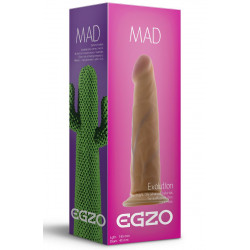 Телесный фаллоимитатор без мошонки Mad Cactus - 18,5 см.