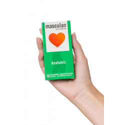 Презервативы анатомической формы Masculan Anatomic - 10 шт.