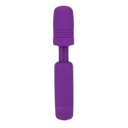 Фиолетовый мини-вибратор POWER TIP JR MASSAGE WAND