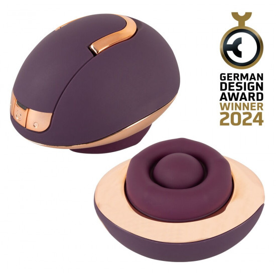 Фиолетовый вращающийся массажёр для вульвы Rotating Vulva Massager