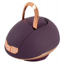 Фиолетовый вращающийся массажёр для вульвы Rotating Vulva Massager