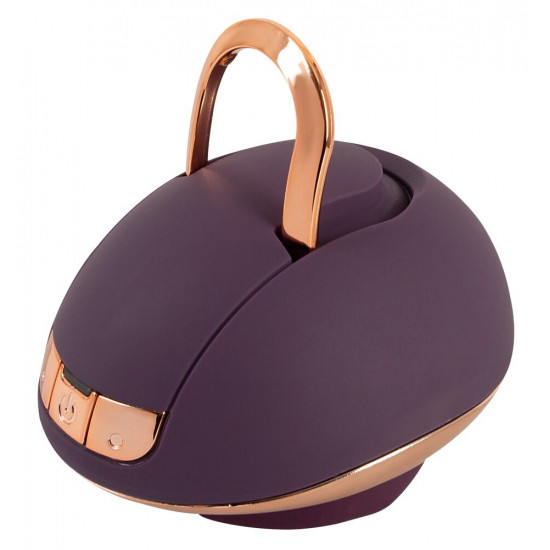 Фиолетовый вращающийся массажёр для вульвы Rotating Vulva Massager