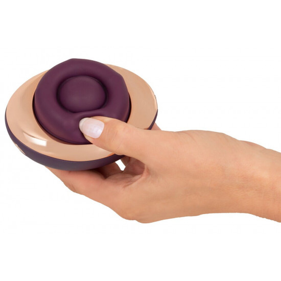 Фиолетовый вращающийся массажёр для вульвы Rotating Vulva Massager