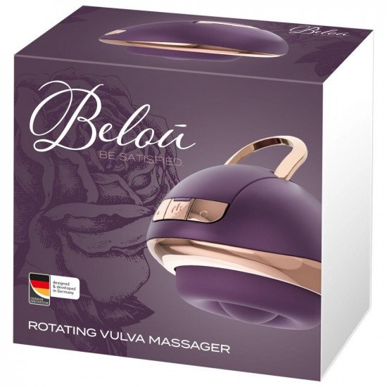 Фиолетовый вращающийся массажёр для вульвы Rotating Vulva Massager