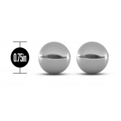 Серебристые вагинальные шарики Gleam Stainless Steel Kegel Balls