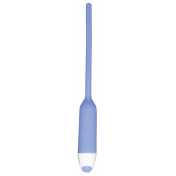 Голубой вибратор для уретры Dilator Vibe - 19 см.