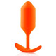 Оранжевая пробка для ношения B-vibe Snug Plug 3 - 12,7 см.