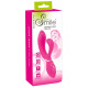 Ярко-розовый вибратор-кролик Bendable Rabbit Vibrator - 19,8 см.