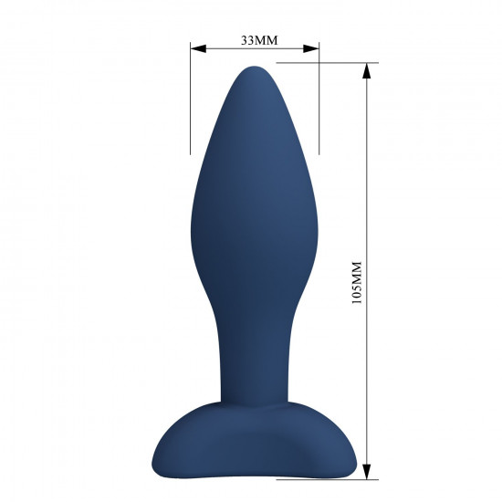 Синяя анальная пробка Bulb Plug - 10,5 см.