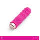 Ярко-розовая рельефная вибропуля Je Taime Silky Touch Vibrator - 9,4 см.